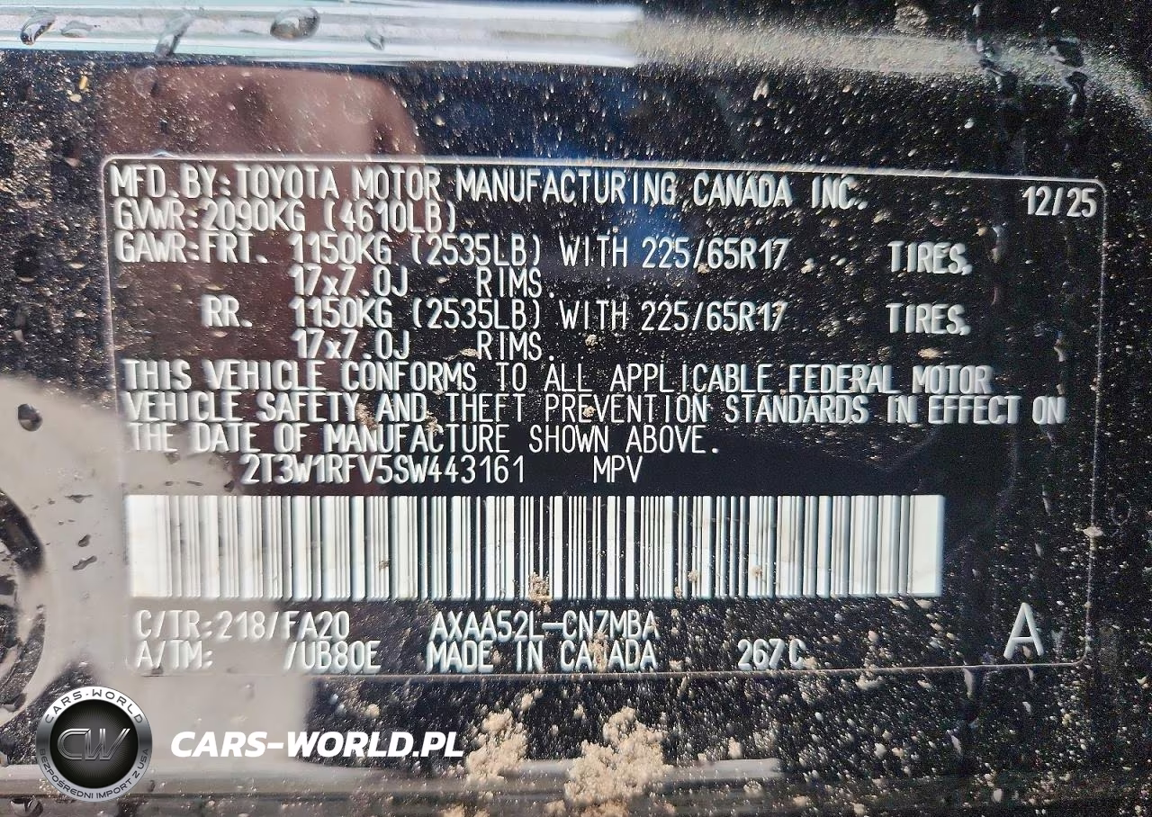 2025 Toyota Rav4 Xle VIN:2T3W1RFV5SW443161 - 13