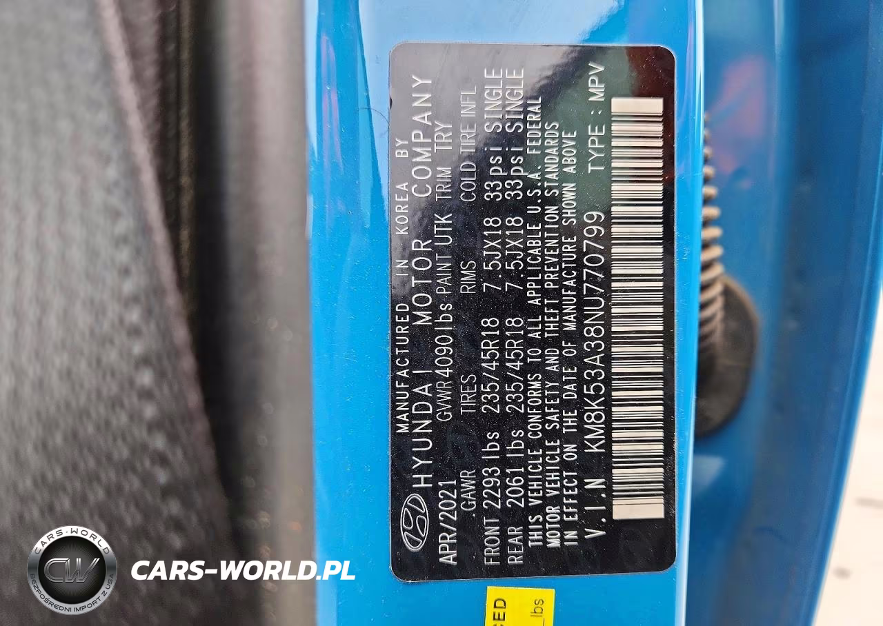 2022 Hyundai Kona Limited VIN:KM8K53A38NU770799 - 13