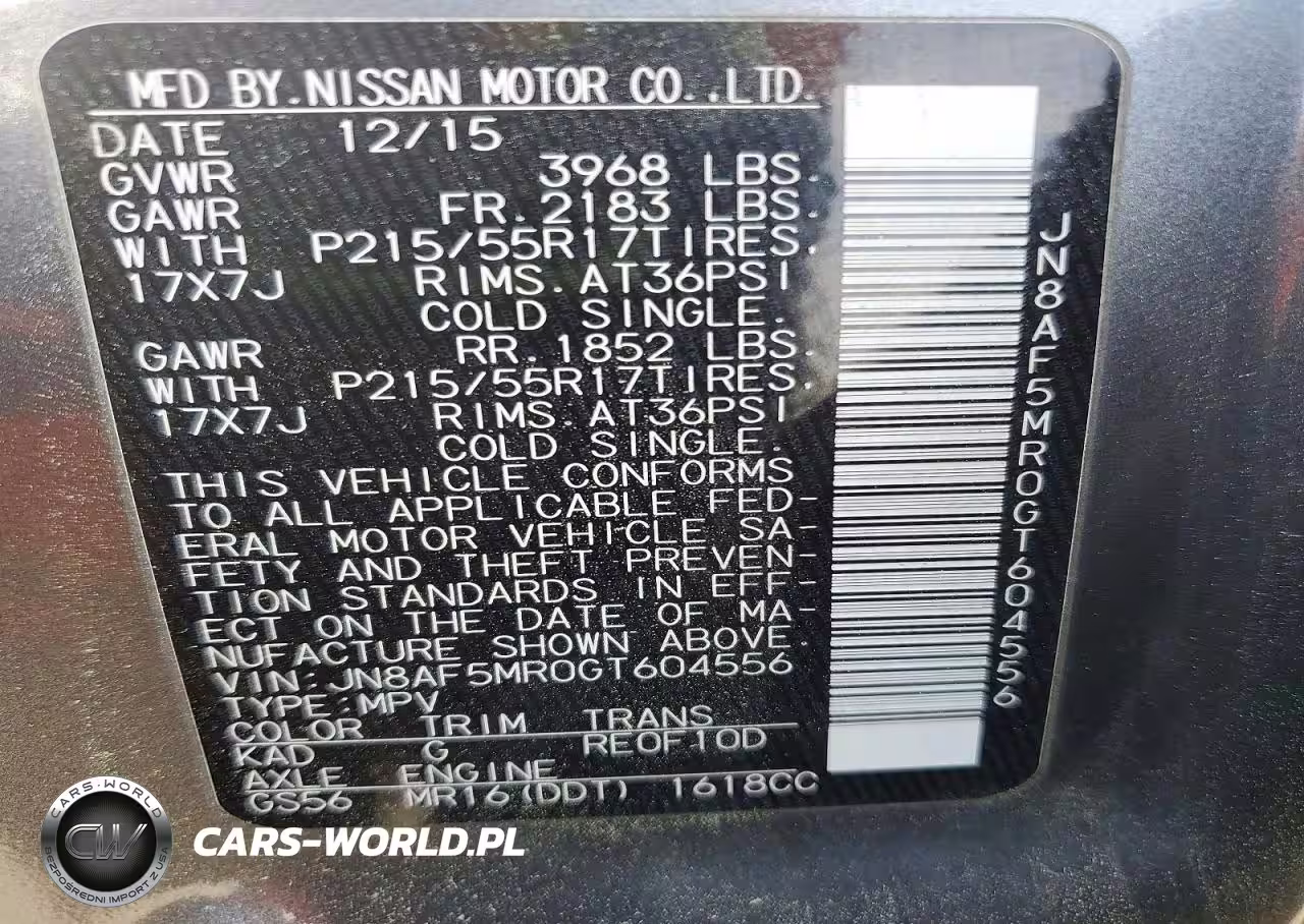 2016 Nissan Juke Sv VIN:JN8AF5MR0GT604556 - 13