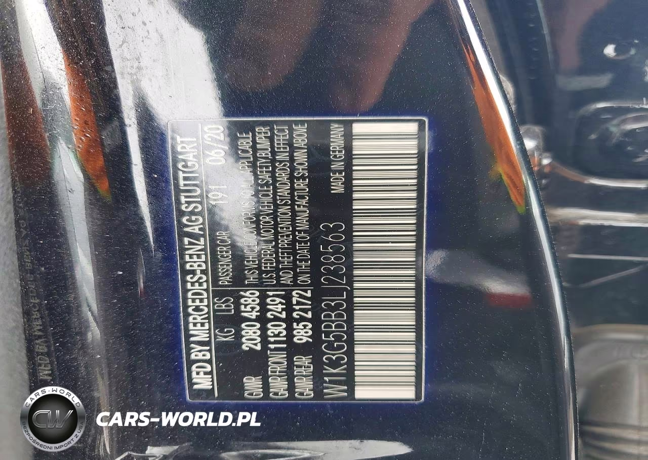 2020 Mercedes-Benz A 35 Amg VIN:W1K3G5BB3LJ238563 - 12