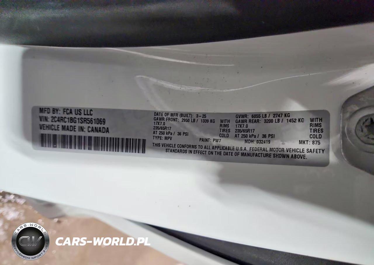 2025 Chrysler Pacifica Select VIN:2C4RC1BG1SR561069 - 14