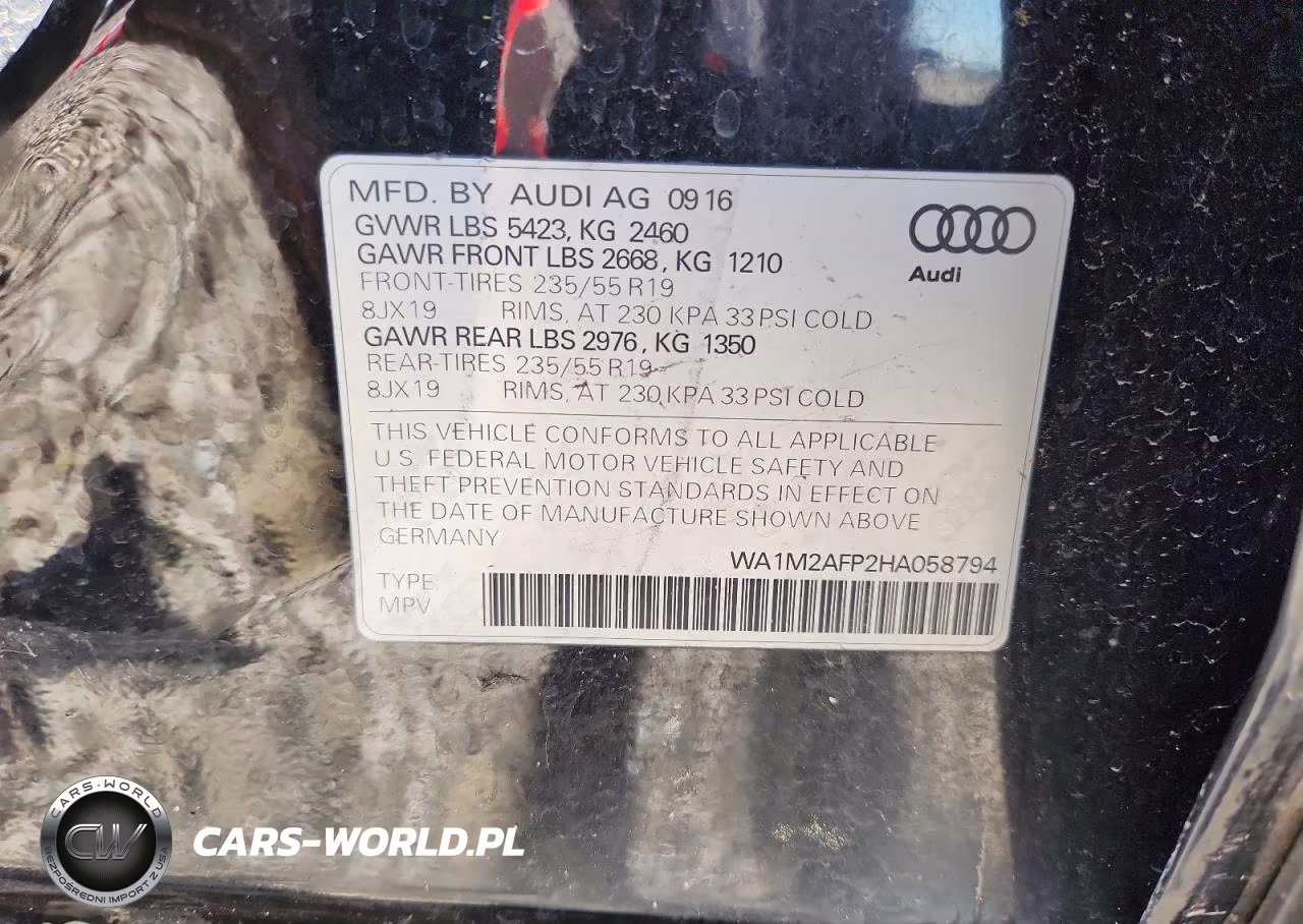 2017 Audi Q5 Premium Plus VIN:WA1M2AFP2HA058794 - 13