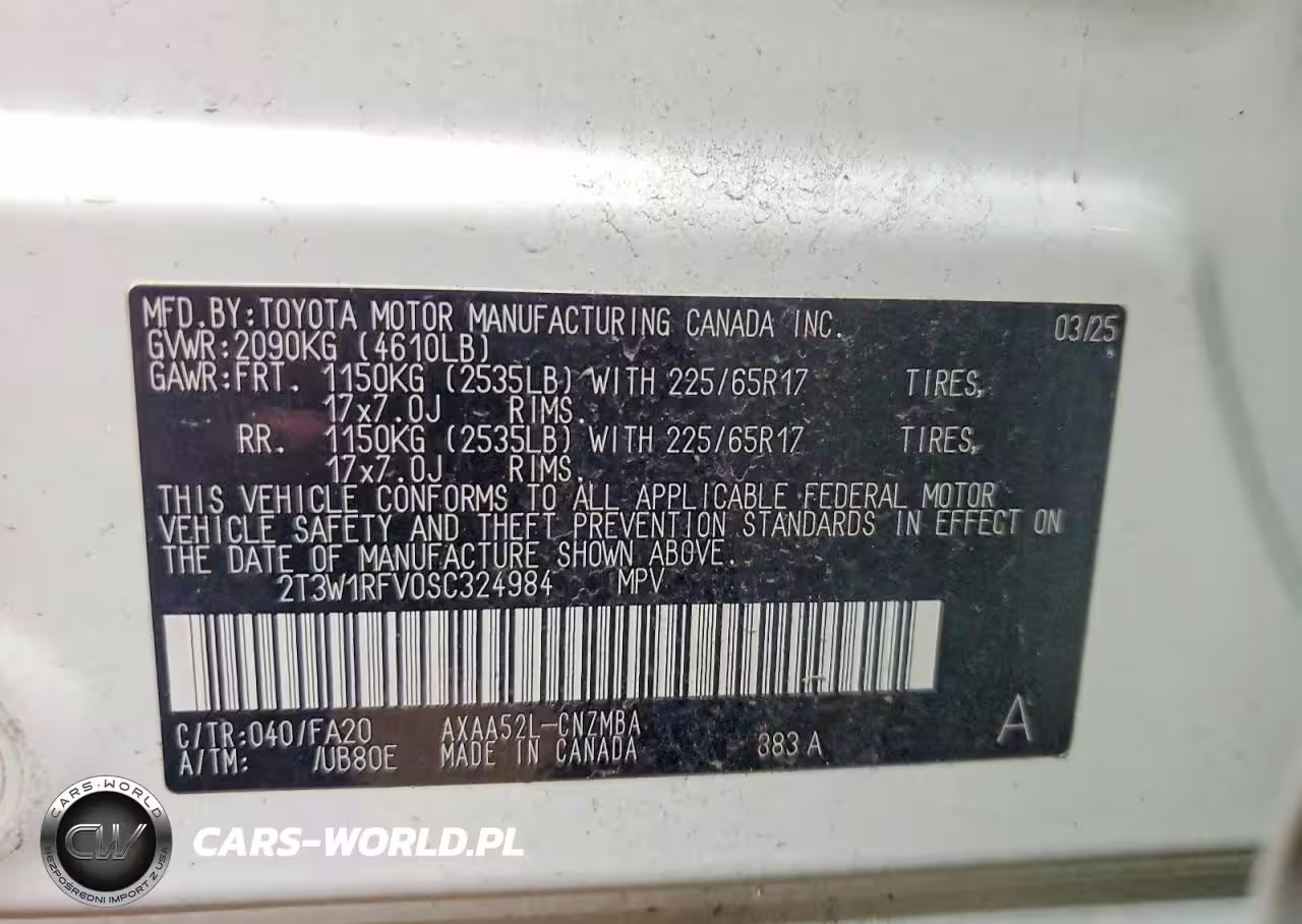 2025 Toyota Rav4 Xle VIN:2T3W1RFV0SC324984 - 13