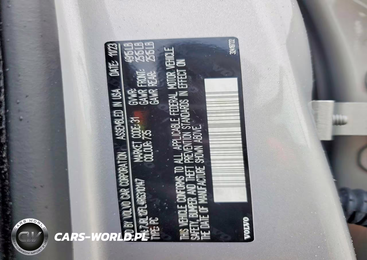 2024 Volvo S60 Plus VIN:7JRL12FL4RG310147 - 12