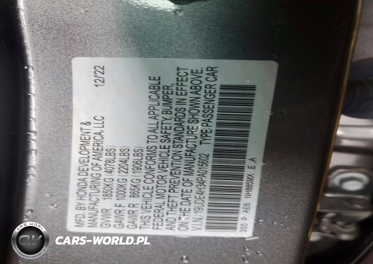 2023 Acura Integra A-Spec VIN:19UDE4H34PA015602 - 12