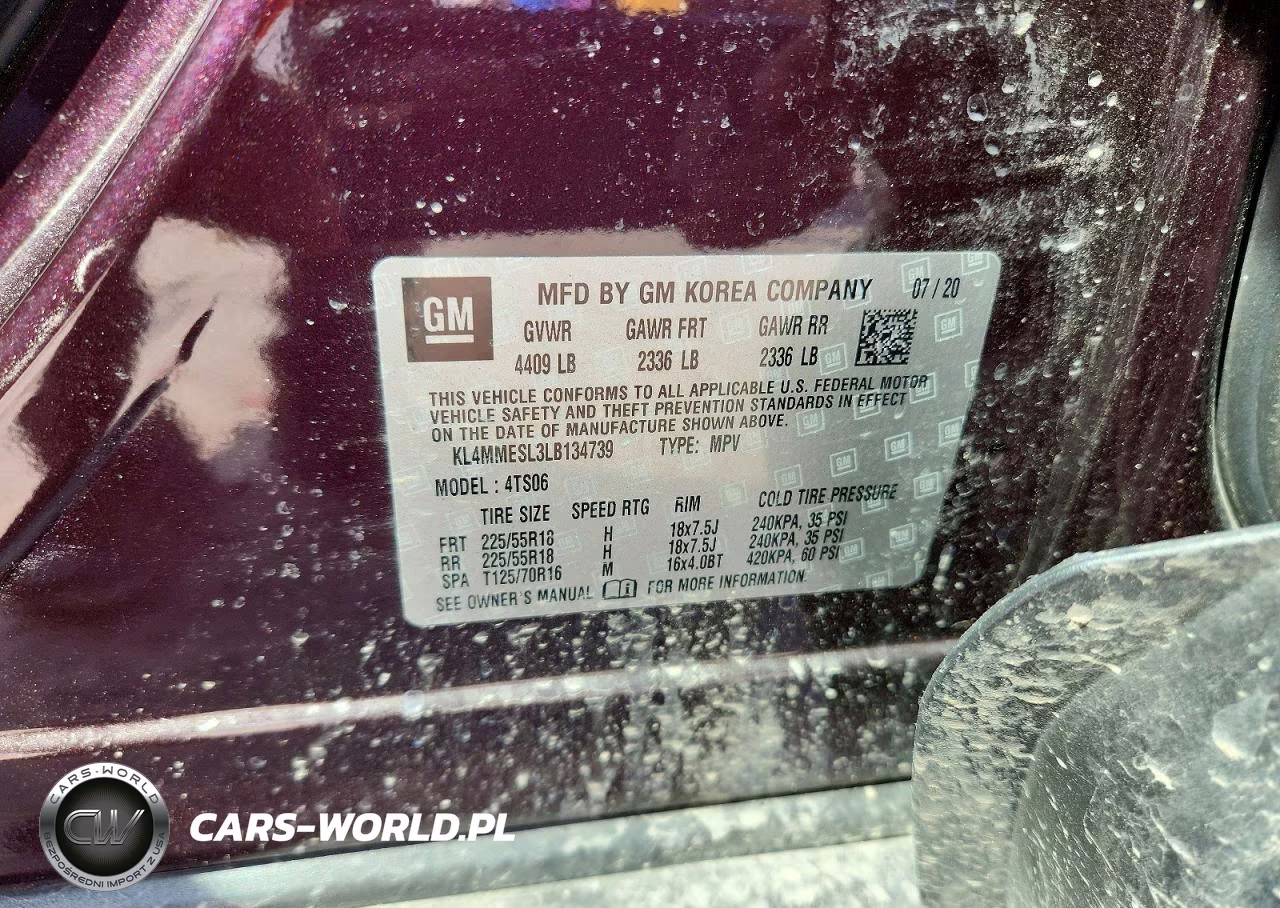 2020 Buick Encore VIN:KL4MMESL3LB134739 - 13