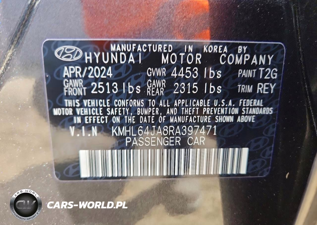 2024 Hyundai Sonata Sel VIN:KMHL64JA8RA397471 - 12