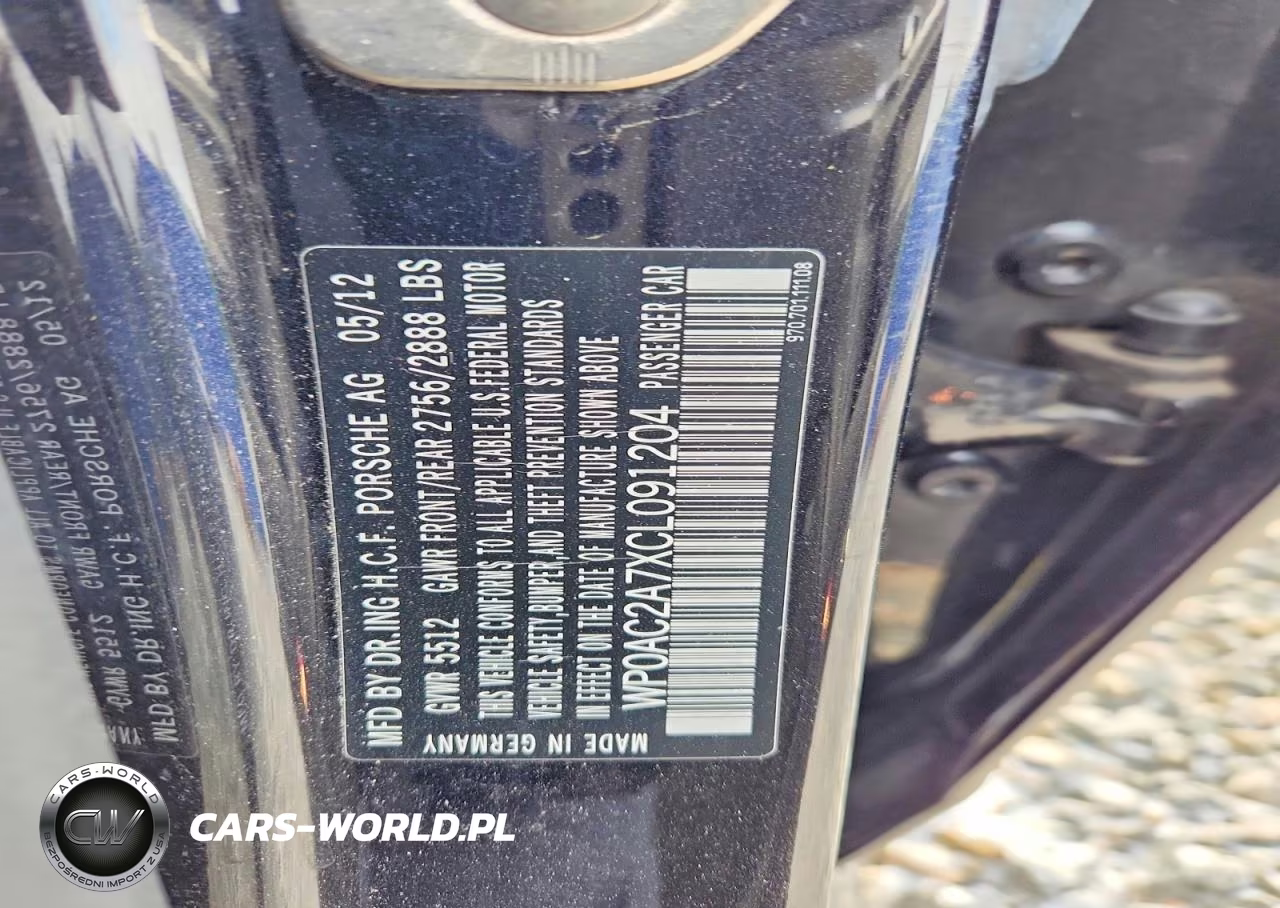 2012 Porsche Panamera Turbo VIN:WP0AC2A7XCL091204 - 13