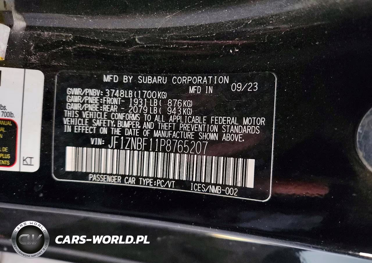 2023 Toyota Gr86 VIN:JF1ZNBF11P8765207 - 12