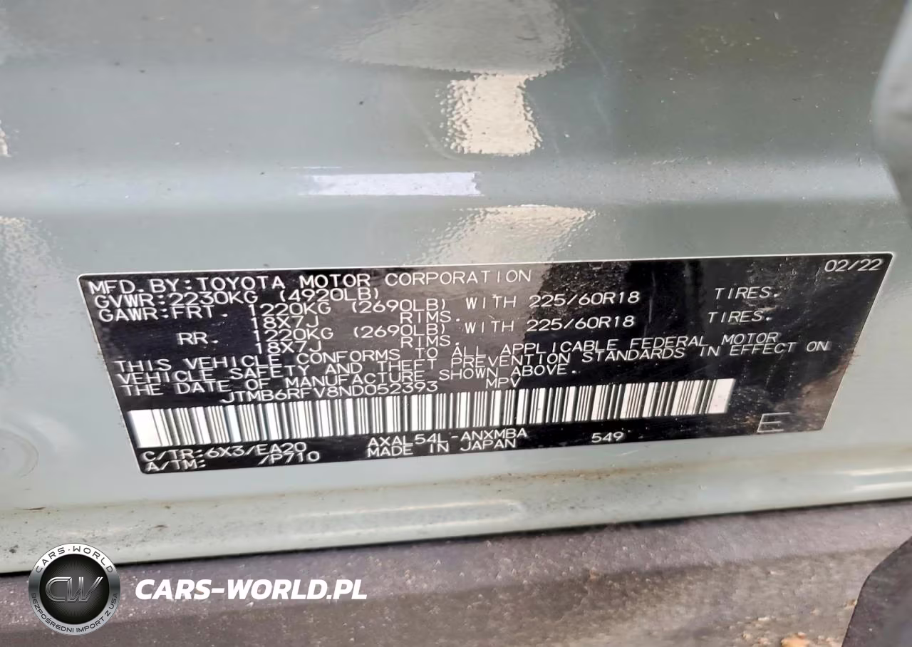 2022 Toyota Rav4 Hybrid Xle Premium VIN:JTMB6RFV8ND052393 - 14