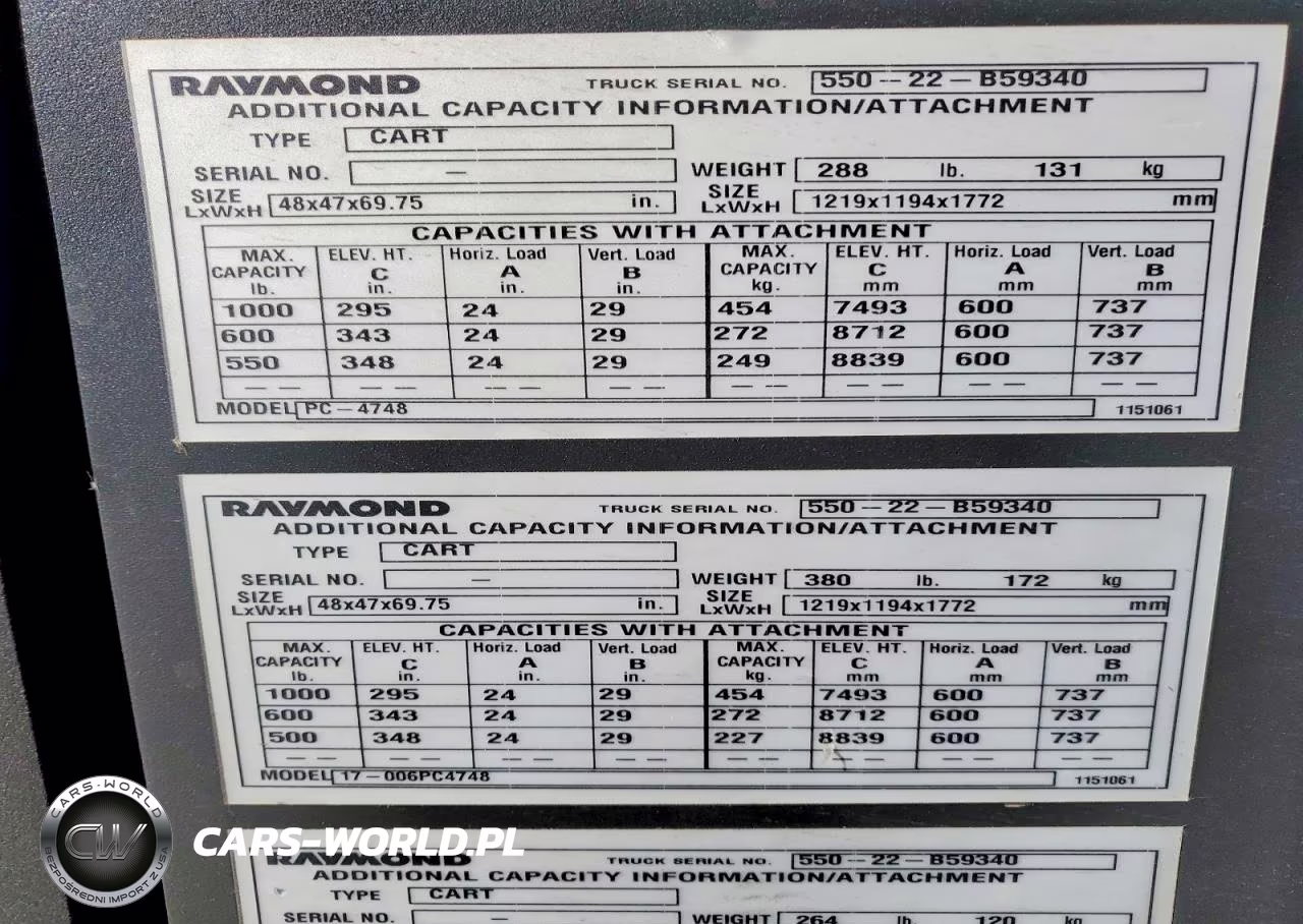 2022 Raymond Pc-4748 Order Picker VIN:55022B59340 - 10
