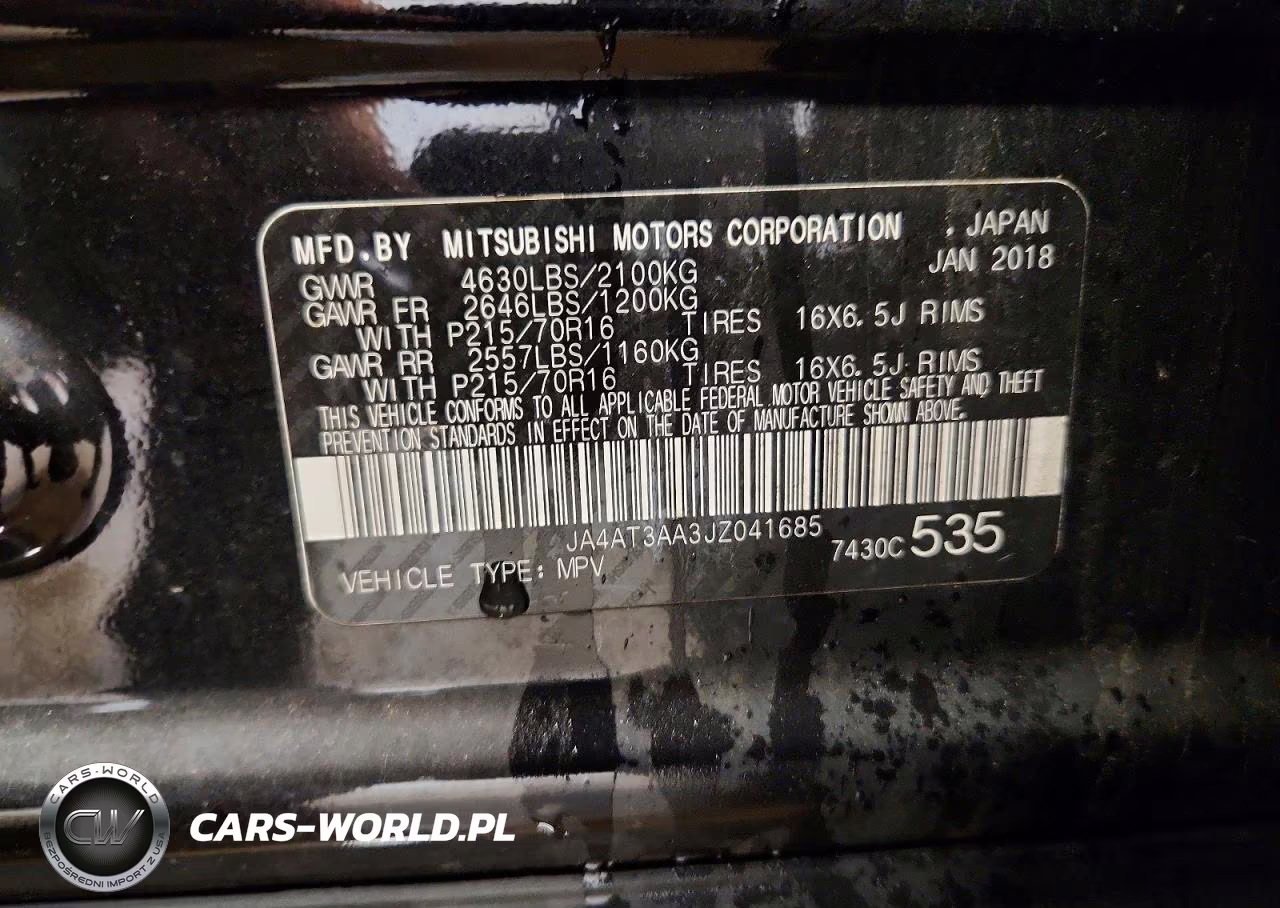 2018 Mitsubishi Eclipse Cross Es VIN:JA4AT3AA3JZ041685 - 13