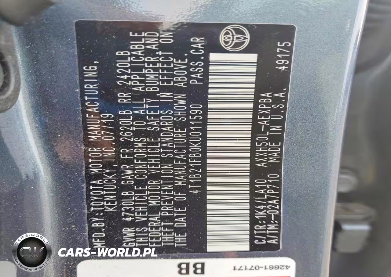2019 Toyota Avalon Hybrid Limited VIN:4T1B21FB0KU011590 - 13