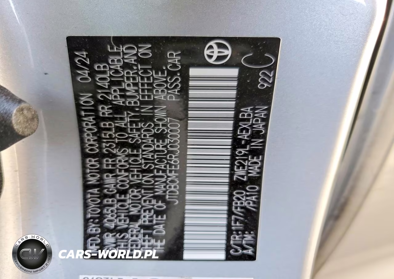 2024 Toyota Corolla Hybrid Le VIN:JTDBCMFE6RJ030007 - 13