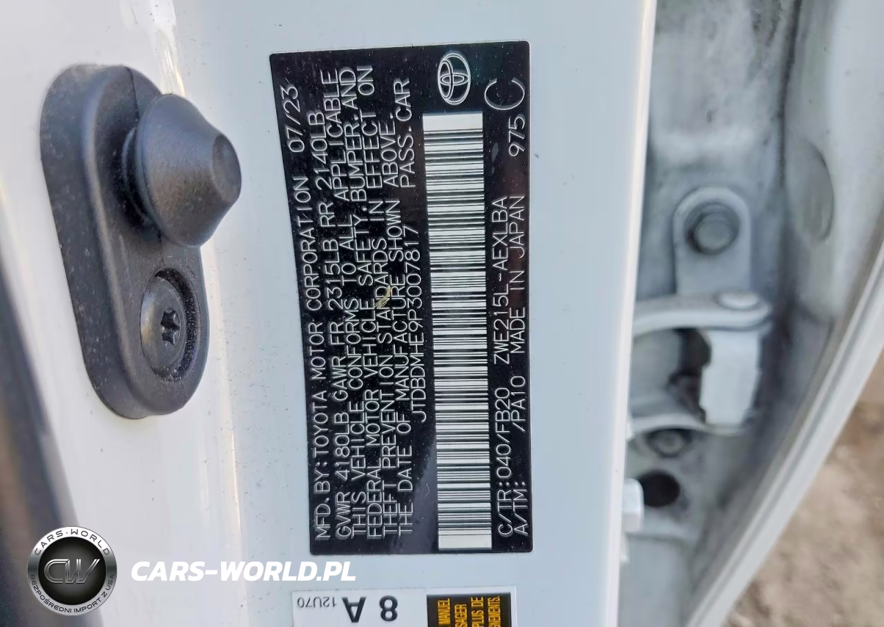 2023 Toyota Corolla Hybrid Le VIN:JTDBDMHE9P3007817 - 12