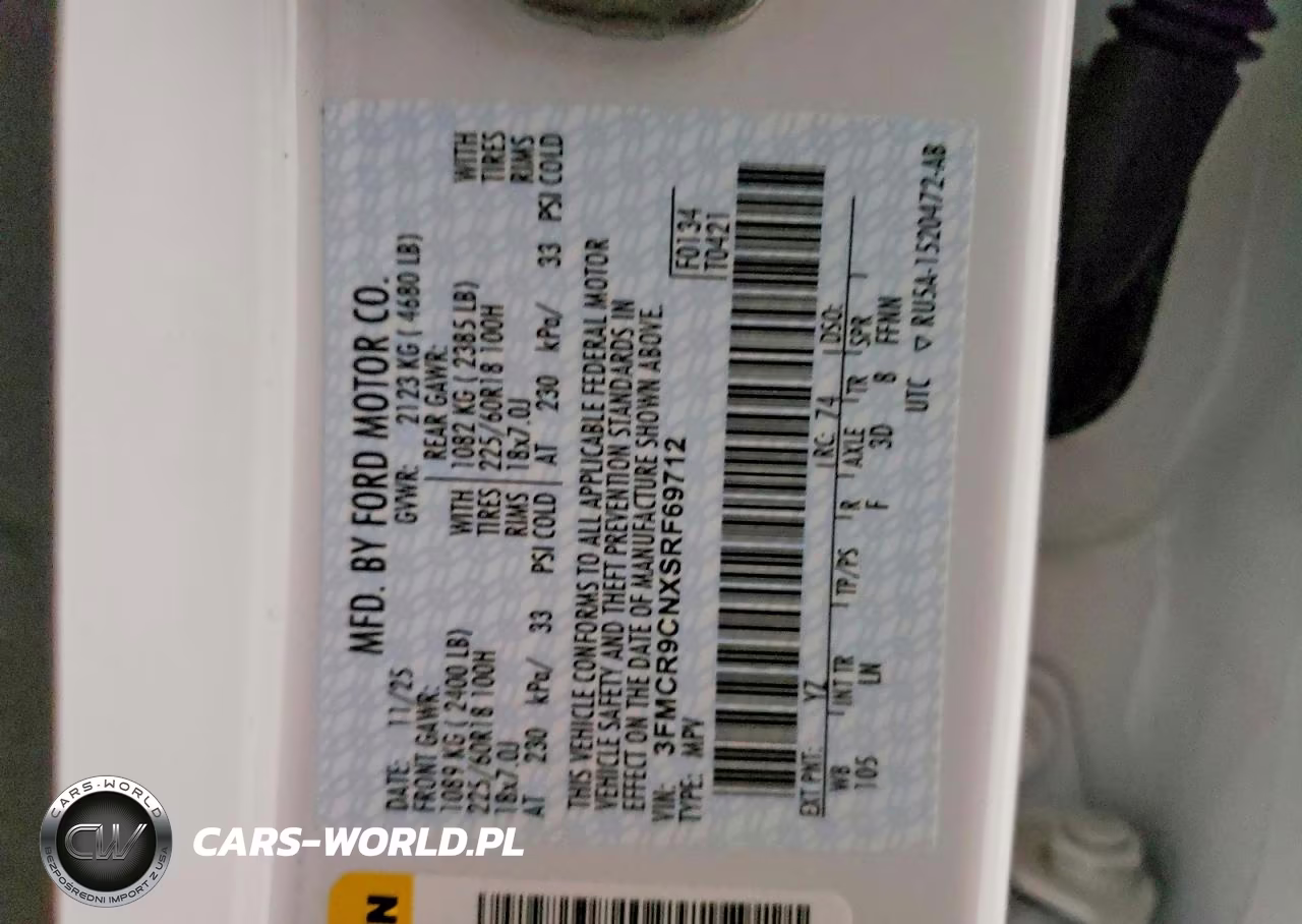 2025 Ford Bronco Sport Outer Banks VIN:3FMCR9CNXSRF69712 - 13