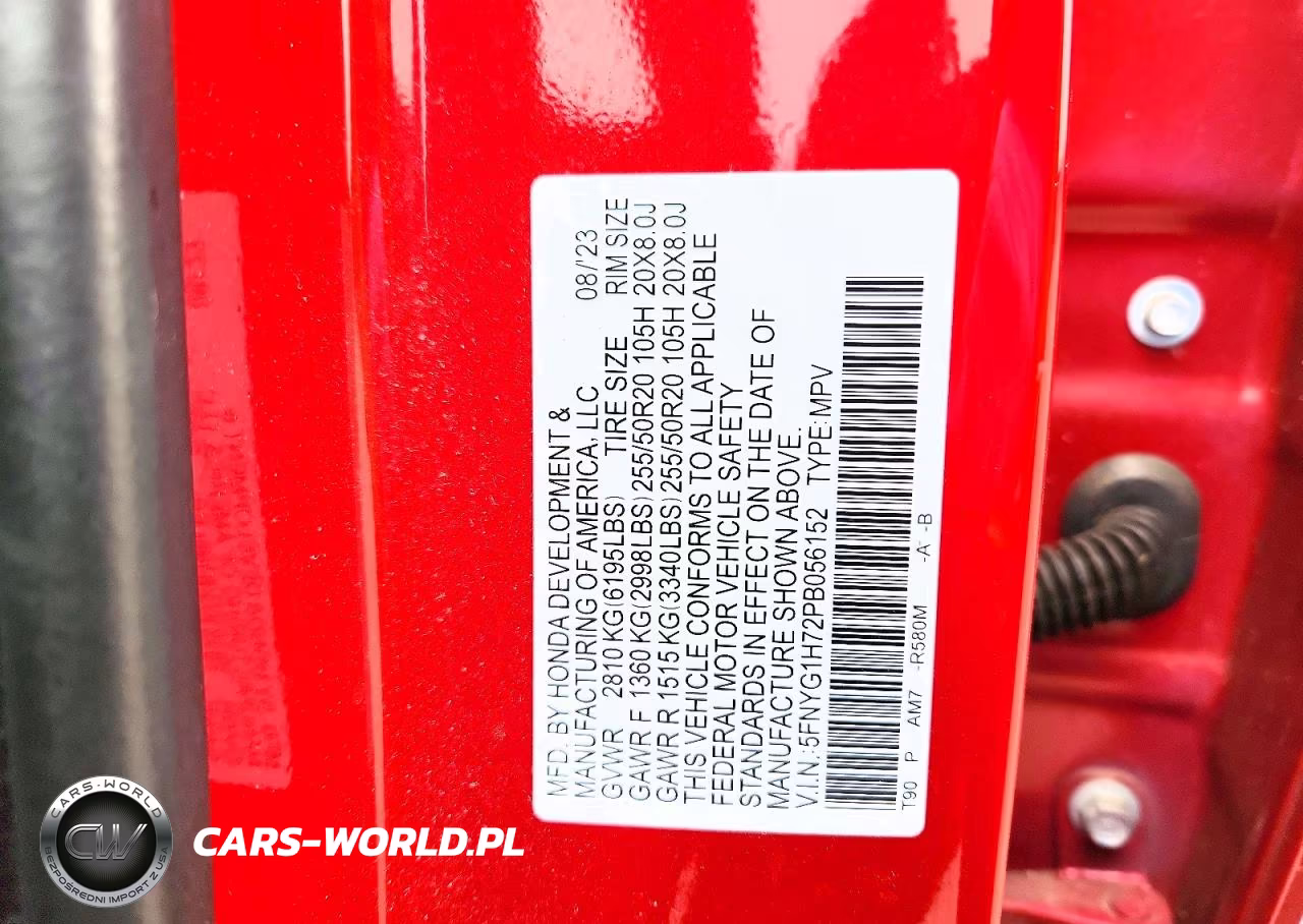 2023 Honda Pilot Touring VIN:5FNYG1H72PB056152 - 13