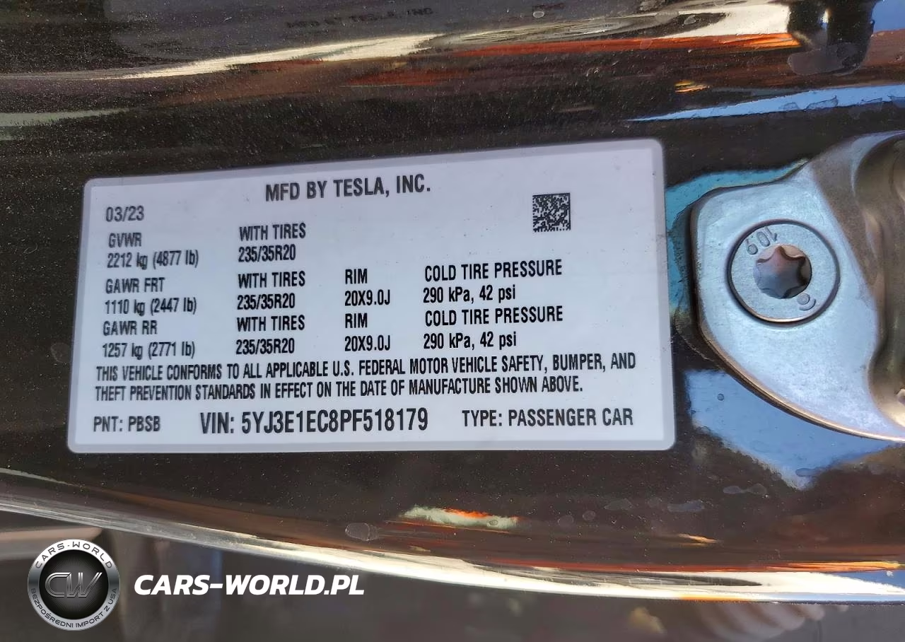 2023 Tesla Model 3 VIN:5YJ3E1EC8PF518179 - 12