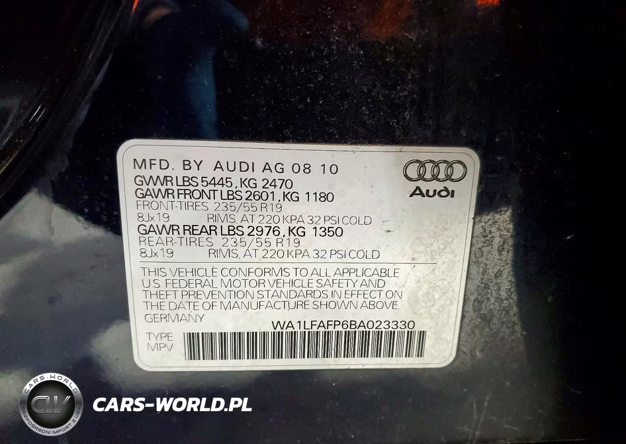 2011 Audi Q5 VIN:WA1LFAFP6BA023330 - 13