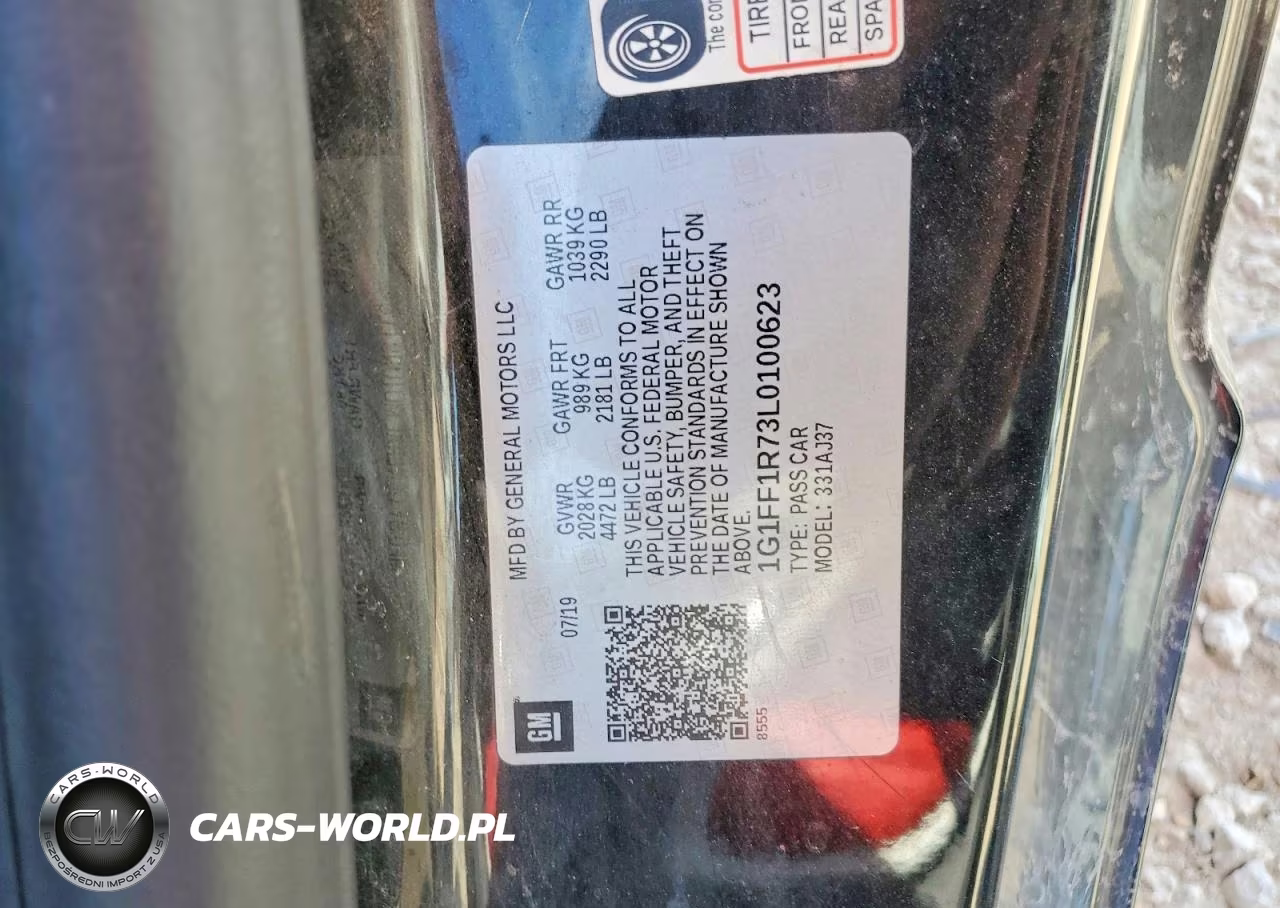 2020 Chevrolet Camaro Lz VIN:1G1FF1R73L0100623 - 12