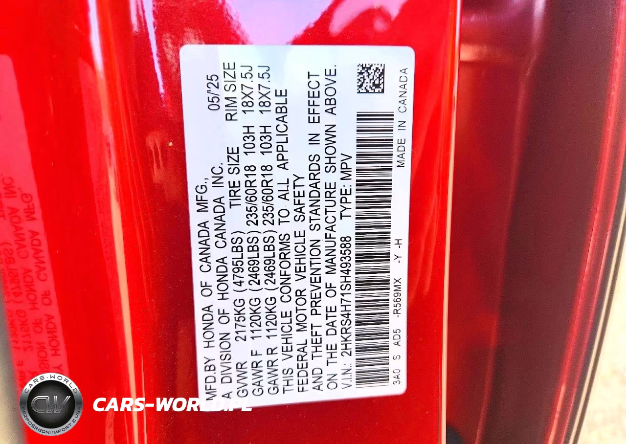 2025 Honda Cr-V Exl VIN:2HKRS4H71SH493588 - 13