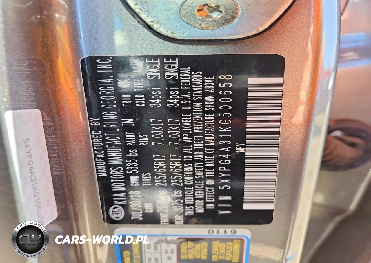 2019 Kia Sorento Lx VIN:5XYPG4A31KG500658 - 14