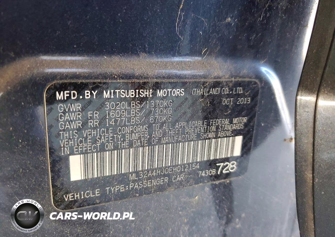 2014 Mitsubishi Mirage Es VIN:ML32A4HJ0EH012154 - 12