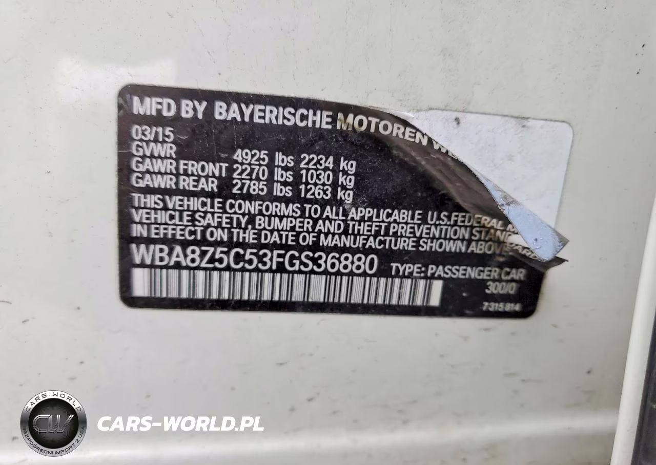 2015 BMW 328 Xigt Sulev VIN:WBA8Z5C53FGS36880 - 12