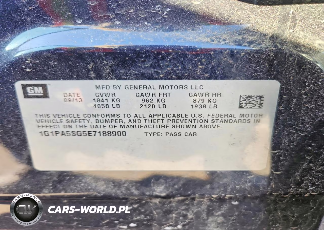 2014 Chev Cruze VIN:1G1PA5SG5E7188900 - 12