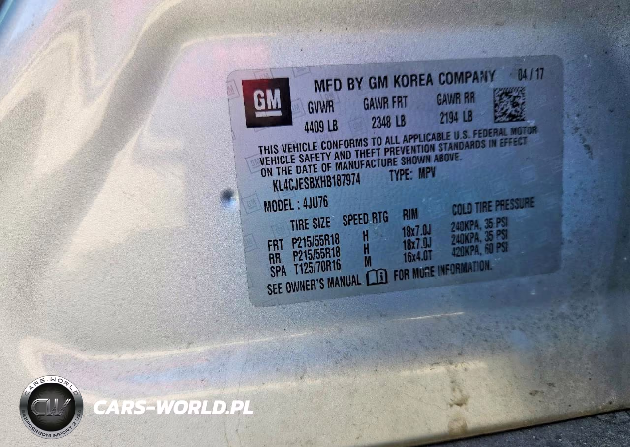2017 Buick Encore Preferred VIN:KL4CJESBXHB187974 - 13