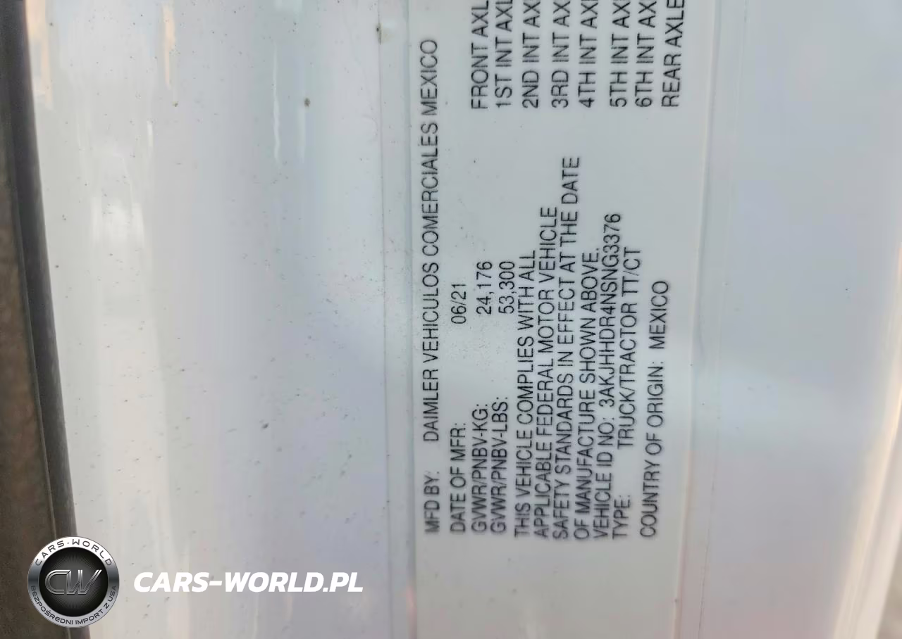 2022 Freightliner Cascadia 126 VIN:3AKJHHDR4NSNG3376 - 10