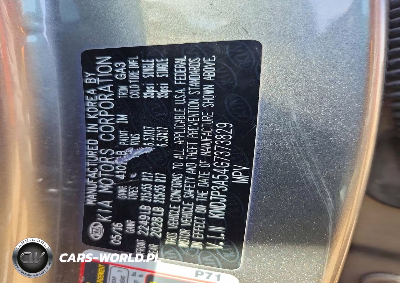 2016 Kia Soul + VIN:KNDJP3A54G7373829 - 12