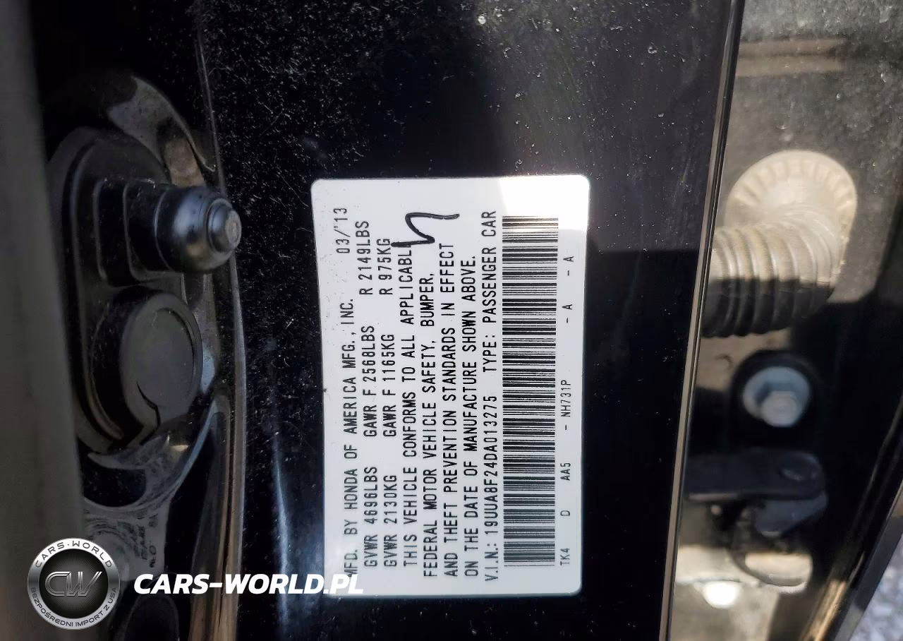 2013 Acura Tl VIN:19UUA8F24DA013275 - 12