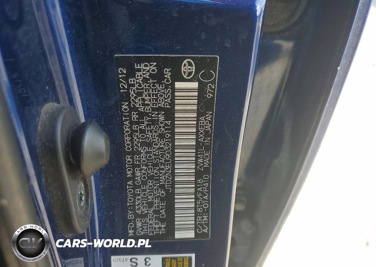 2013 Toyota Prius V Two VIN:JTDZN3EU9D3219114 - 12