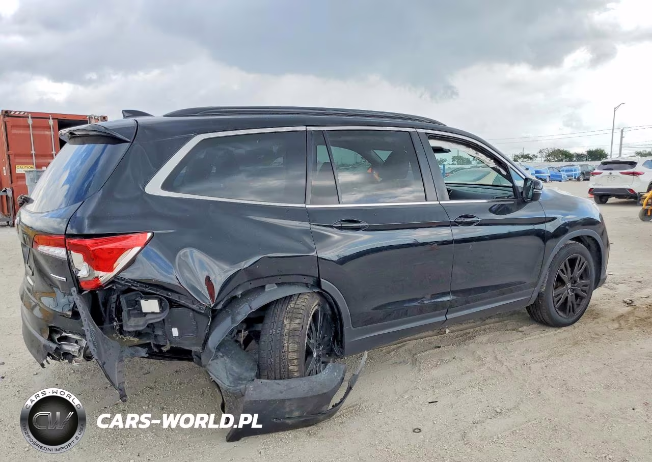 2022 Honda Pilot Se VIN:5FNYF5H24NB019597 - 3