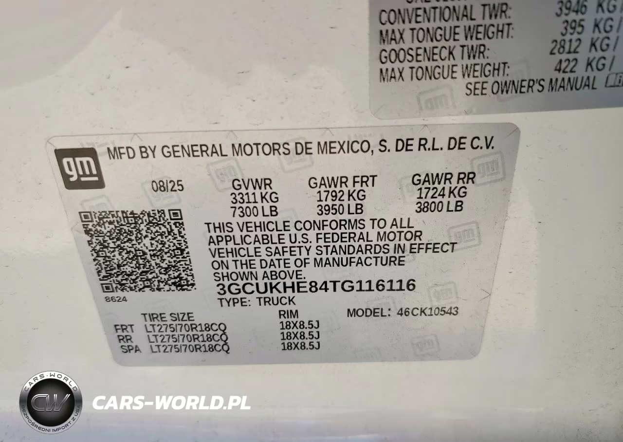 2026 Chevrolet Silverado K1500 Zr2 VIN:3GCUKHE84TG116116 - 12