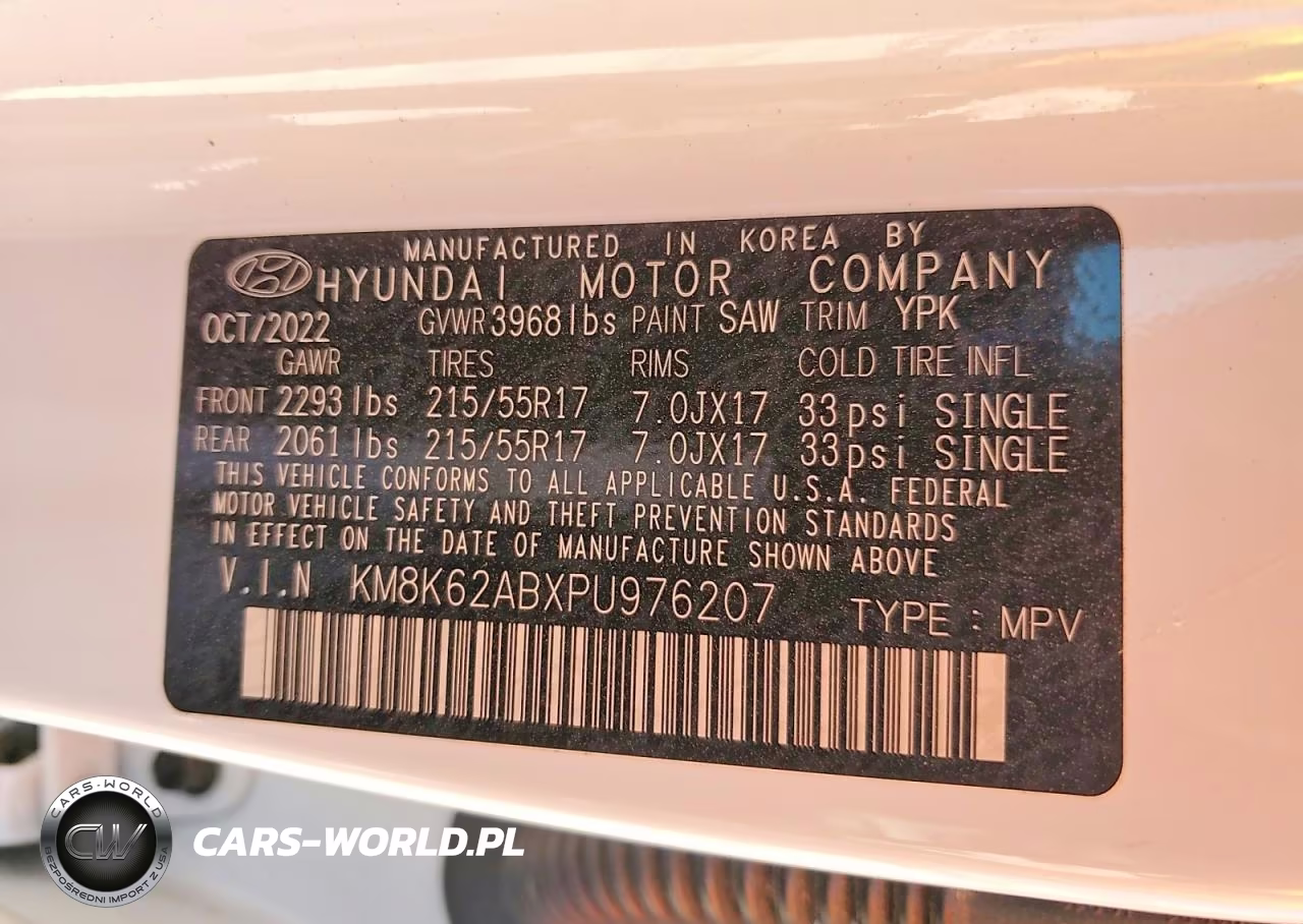 2023 Hyundai Kona Sel VIN:KM8K62ABXPU976207 - 13