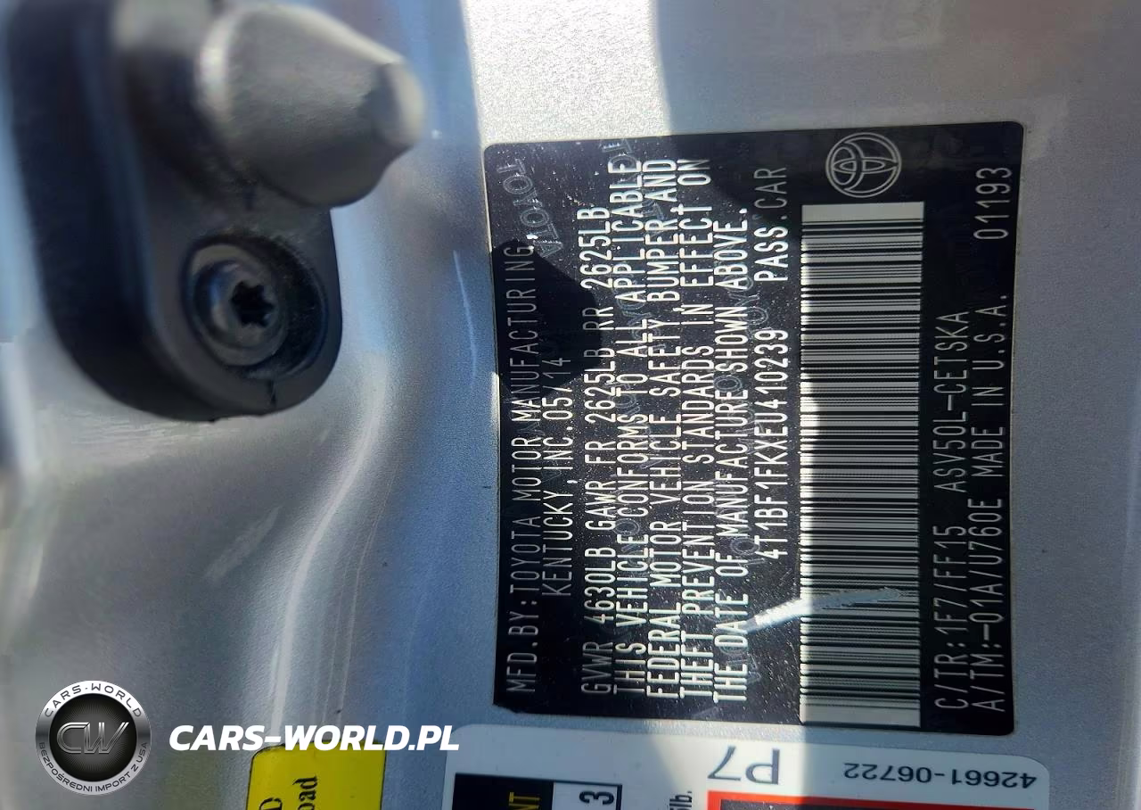 2014 Toyota Camry Se VIN:4T1BF1FKXEU410239 - 12