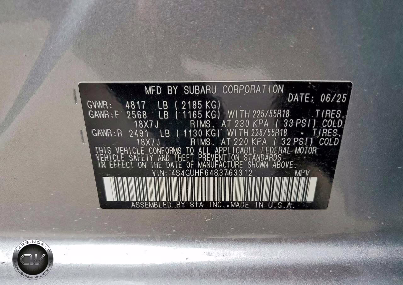 2025 Subaru Crosstrek Sport VIN:4S4GUHF64S3763312 - 12