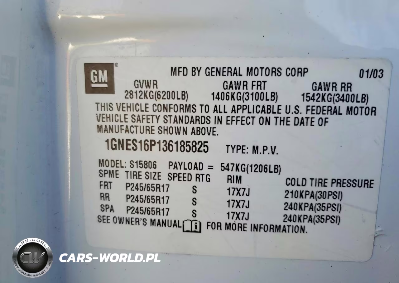 2003 Chevrolet Trailblazer Ext VIN:1GNES16P136185825 - 14