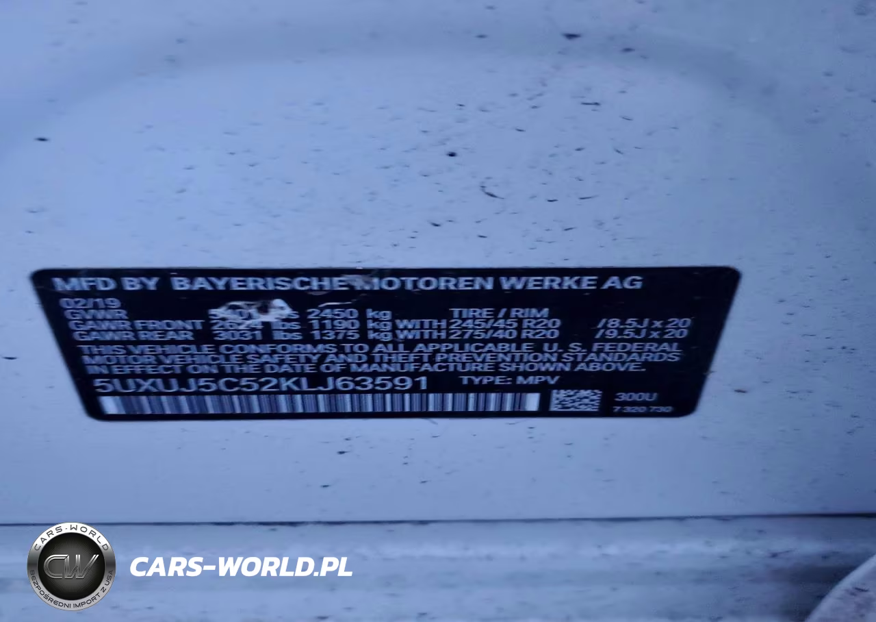 2019 BMW X4 M40I VIN:5UXUJ5C52KLJ63591 - 13