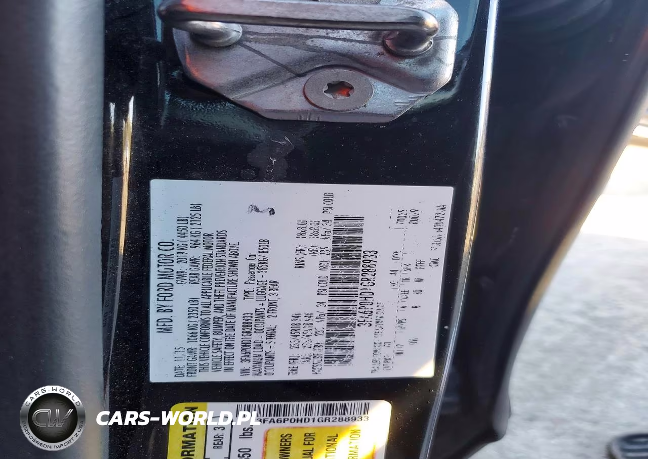 2016 Ford Fusion Se VIN:3FA6P0HD1GR288933 - 12