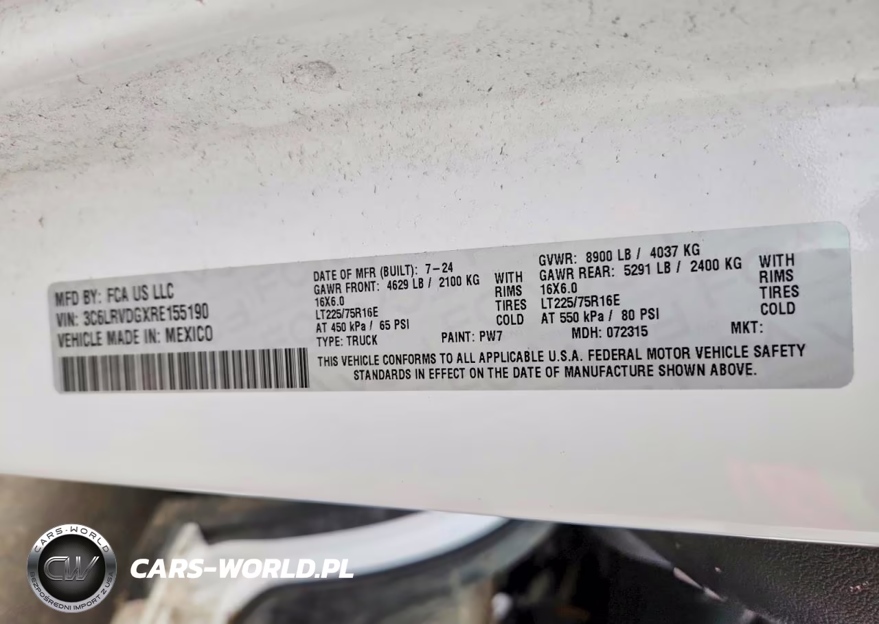 2024 Ram Promaster 2500 2500 High VIN:3C6LRVDGXRE155190 - 13