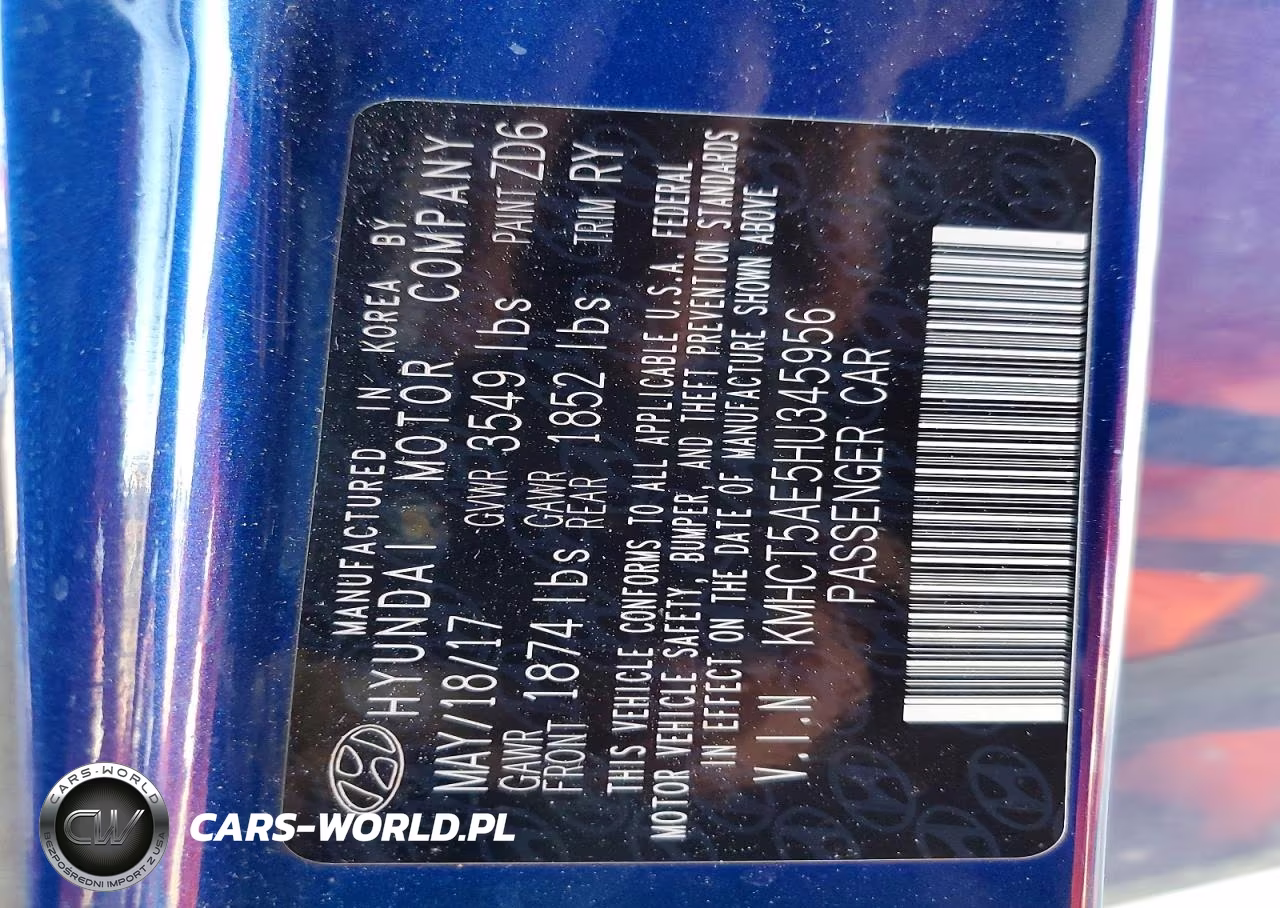 2017 Hyundai Accent Se VIN:KMHCT5AE5HU345956 - 12