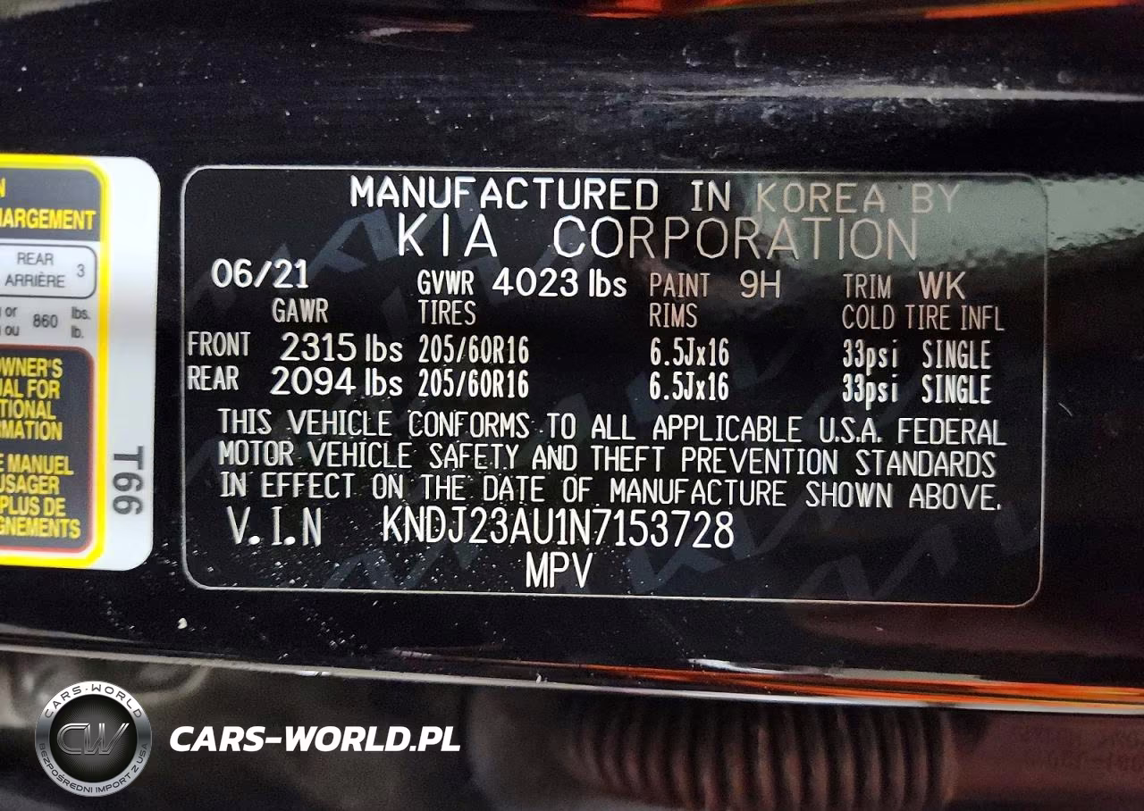 2022 Kia Soul Lx VIN:KNDJ23AU1N7153728 - 13