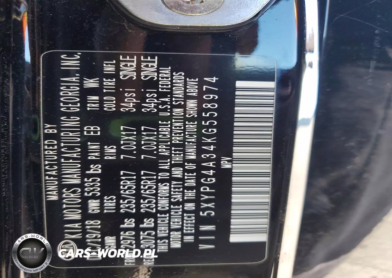 2019 Kia Sorento Lx VIN:5XYPG4A34KG558974 - 13