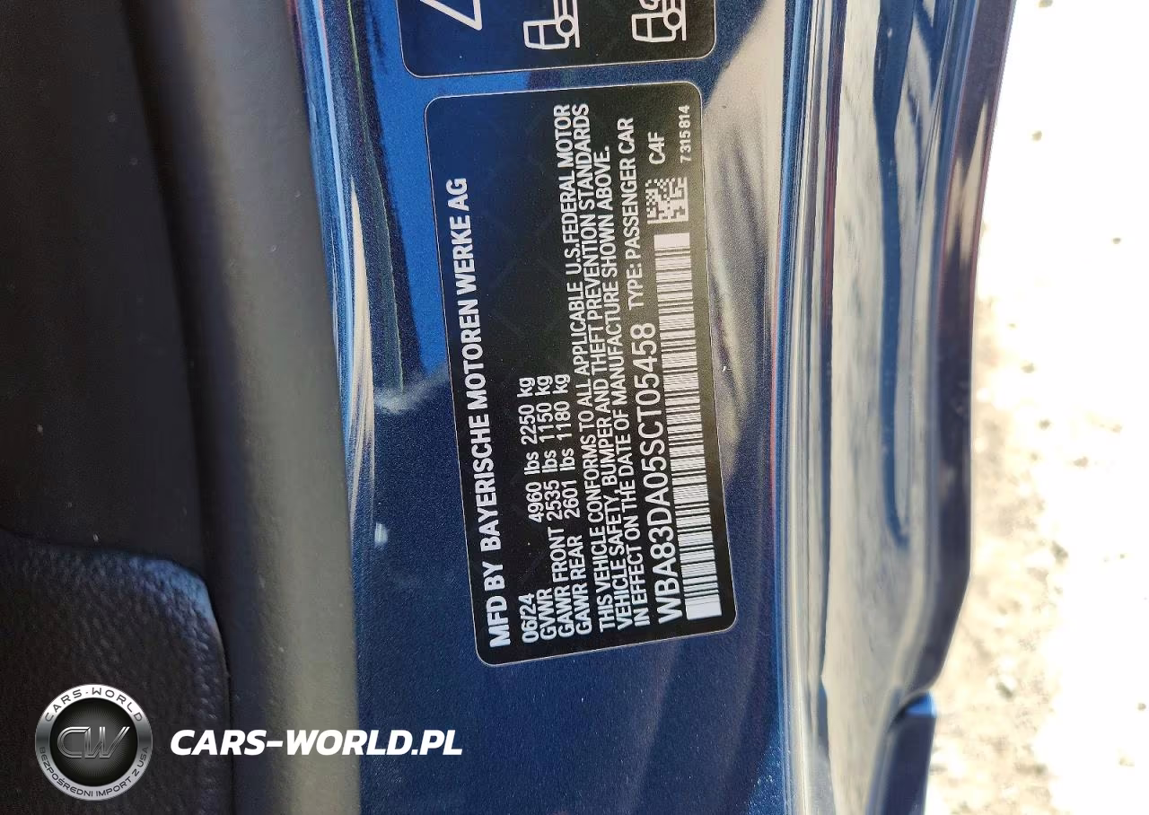 2025 BMW M440Xi VIN:WBA83DA05SCT05458 - 12