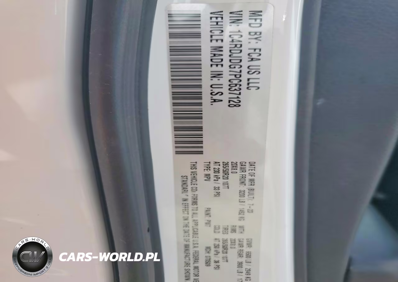 2023 Dodge Durango Gt VIN:1C4RDJDG7PC637128 - 13