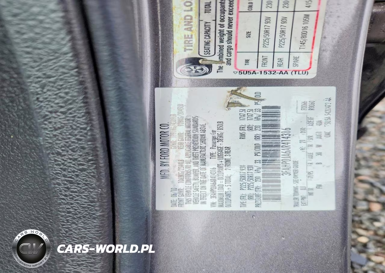 2010 Ford Fusion Sel VIN:3FAHP0JA6AR414316 - 12