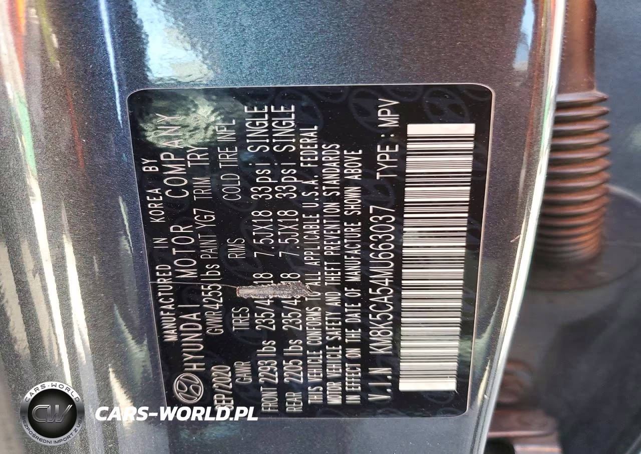 2021 Hyundai Kona Ultimate VIN:KM8K5CA54MU663037 - 12